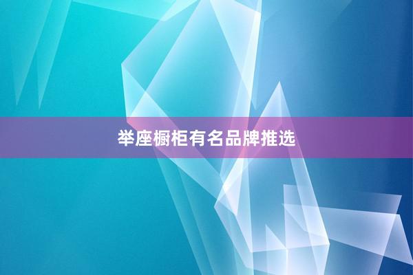 举座橱柜有名品牌推选
